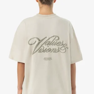 Akira Oversized Tee Washed Light Beige