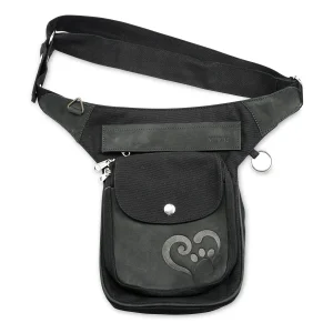 Gassi-Tasche S-XXXL Bauchtasche / Gürteltasche Canvas Leder Vintage - Hannover HS 4702