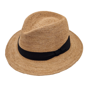 Fedora Hut aus Raffia von Faustmann
