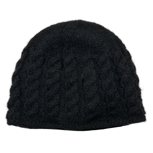 Kurze Beanie Mütze Wollmuster aus Schurwolle - Beeanka 01
