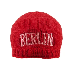 Kurze Beanie Mütze Wollmütze Berlin Logo - BIRTAMOD E-23