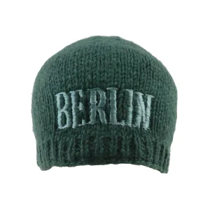 Kurze Beanie Mütze Wollmütze Berlin Logo- BIRTAMOD E-53
