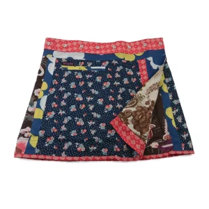 Sommerrock Minirock Wenderock Wickelrock aus Baumwolle -  Eilla Short 140
