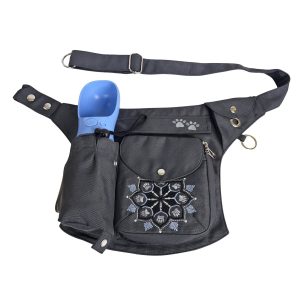 Wasserabweisende Gassi-Tasche mit Flaschenhalter - Brandenburg Mandala Stickerei 304 XXXL