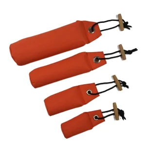 Apportierspielzeug für Hundetraining - schwimmender Wurf-Dummy in Orange 71029