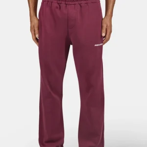 Logo Wide Sweat Pants Washed Maroon Red