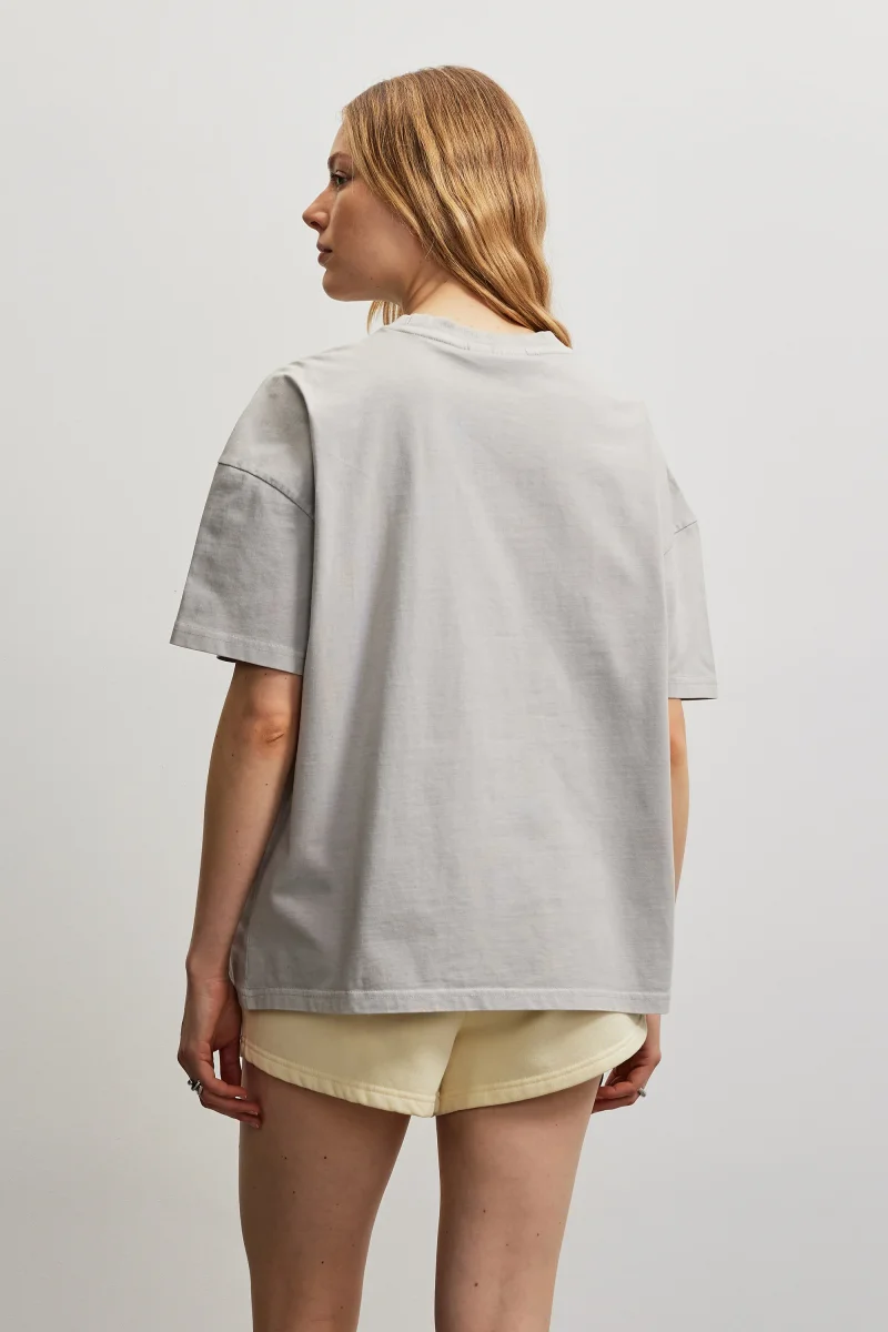 Bracy Heavy Oversized Tee Vintage Light Grey – Bild 5