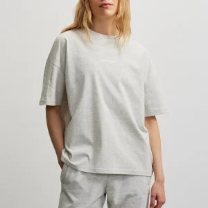 Bracy Heavy Oversized Tee Cloud Grey Melange