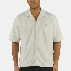 Libco Structured Knit Shirt Salty Cream