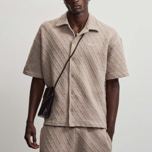 Jovren Structured Shirt Warm Taupe