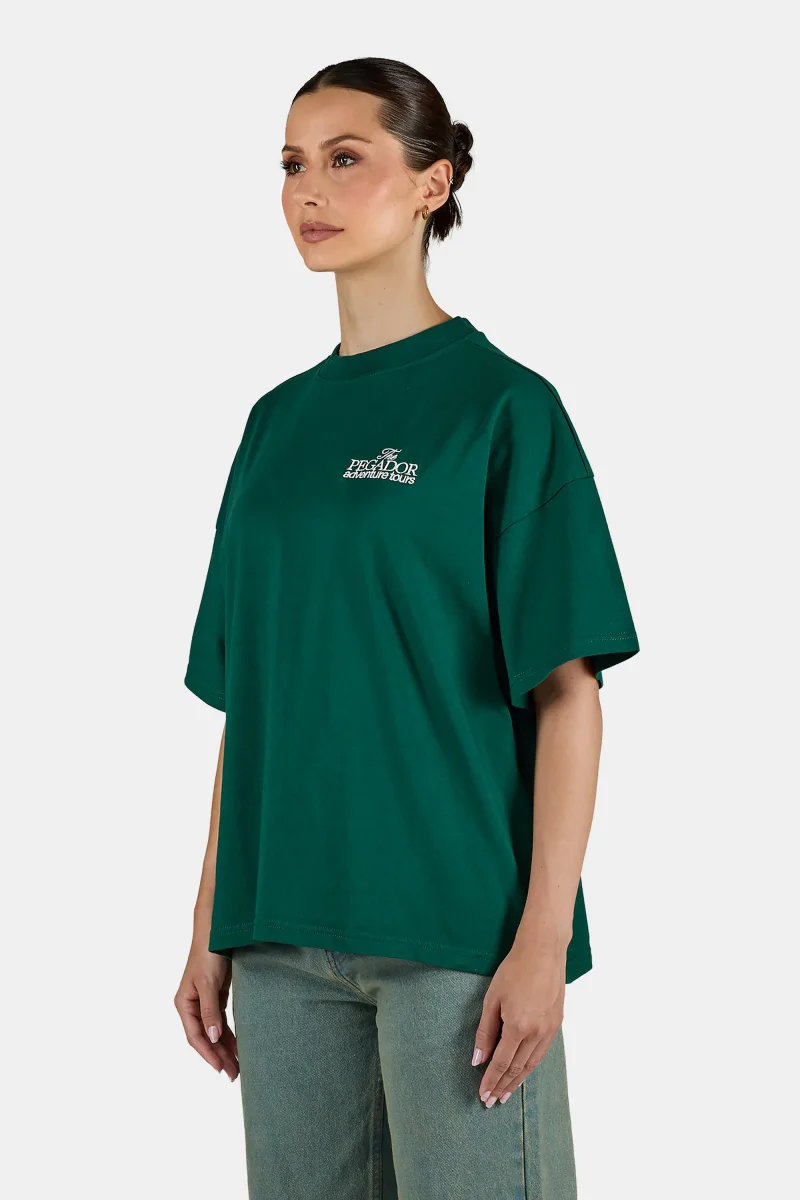 Palai Heavy Oversized Tee Washed Dark Green – Bild 5