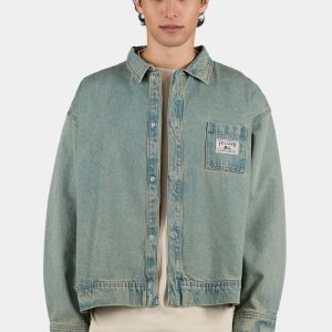 Tabor Denim Overshirt Washed Vintage Blue