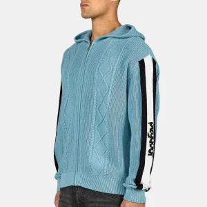 Cheb Cable Knit Jacket Frost Blue