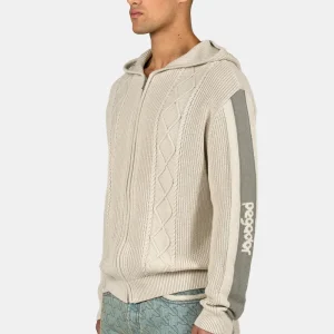 Cheb Cable Knit Jacket Cozy Beige
