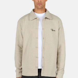 Signar Oversized Waffle Longsleeve Shirt Washed Cozy Beige
