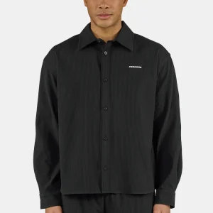 Troy Plissee Longsleeve Shirt Black