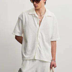 Arcos Slub Terry Shortsleeve Shirt Washed Unbleached