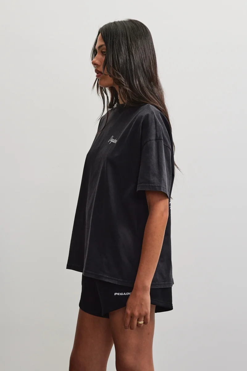Oia Heavy Oversized Tee Vintage Black – Bild 5