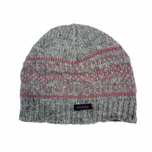 Kurze Beanie Mütze Wollmütze Schurwolle Muster - Sardar 21