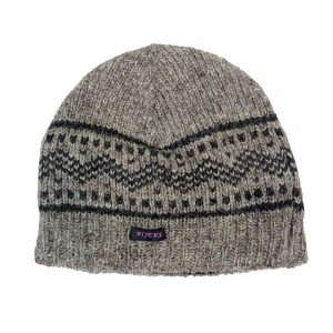 Kurze Beanie Mütze Wollmütze Schurwolle Muster - Sardar 45
