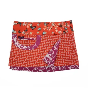 Sommerrock Wenderock Minirock Baumwollstoff - Bagelon Short- 54