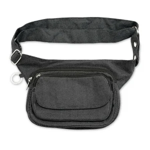 Nijens Hüfttasche Multifunktionale Gassi-Tasche S-XXXL für Hunde (Stoff Jeans Charcoal) - Frankfurt Denim 1
