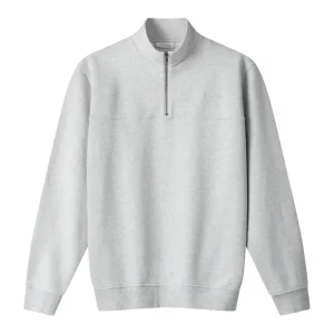 Half-Zip Sweater Knut Hellgrau