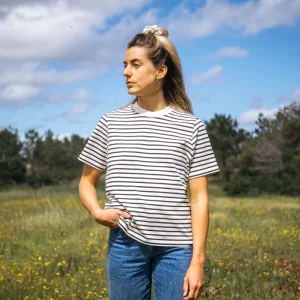 Heavy T-Shirt Jonna Navy-Striped